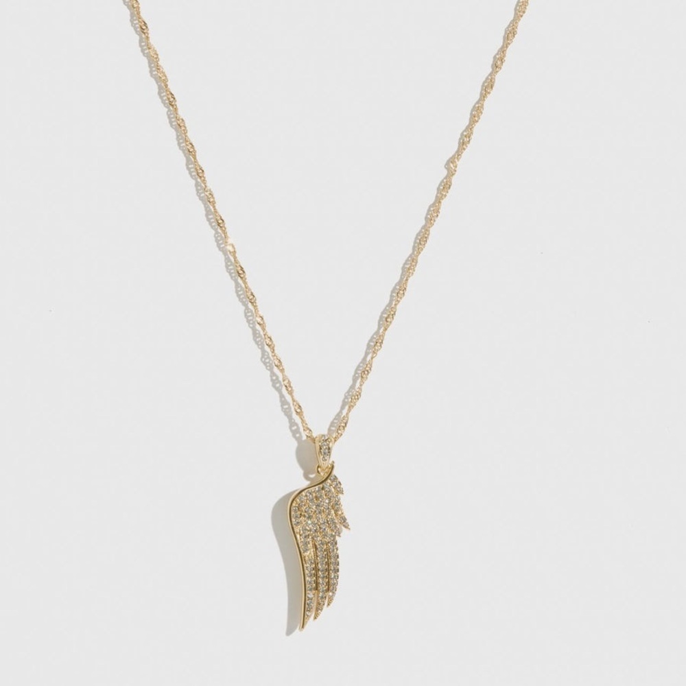 BNIB Drae Collection Gold Angel Wing Pendant